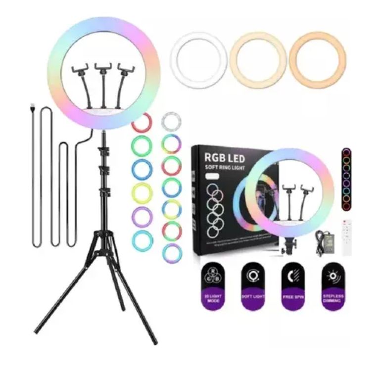 Aro de Luz Profesional RGB 56CM