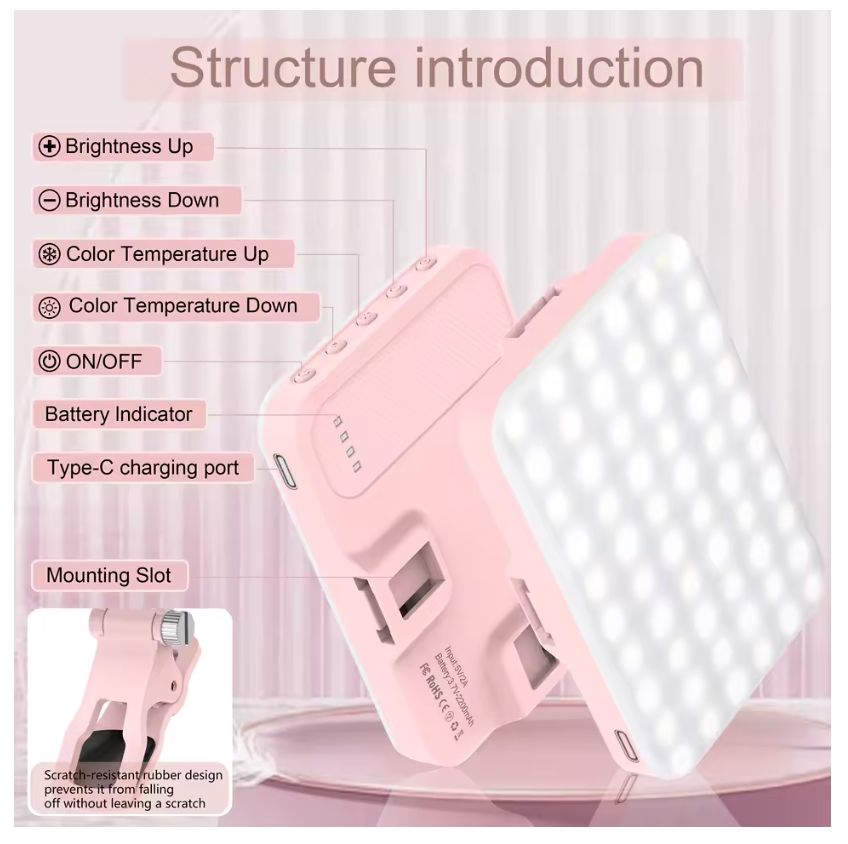 Luz LED Profesional Rosa C/N/B