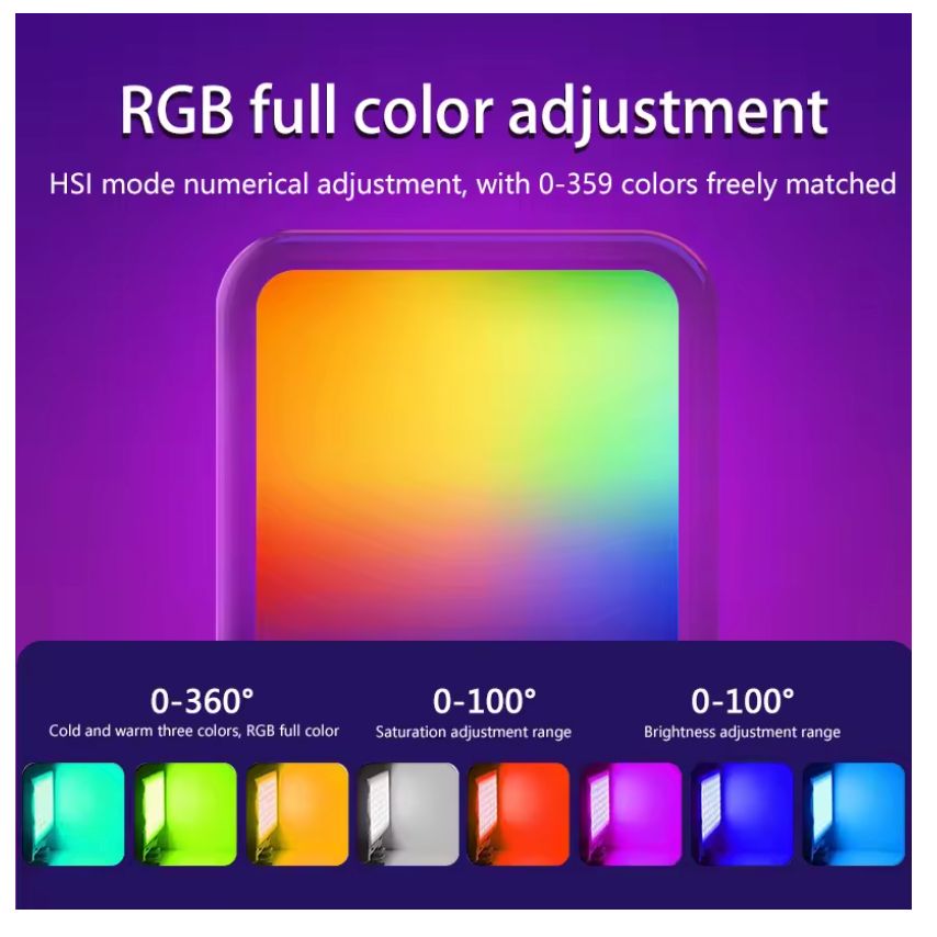Luz LED W70 RGB Portátil
