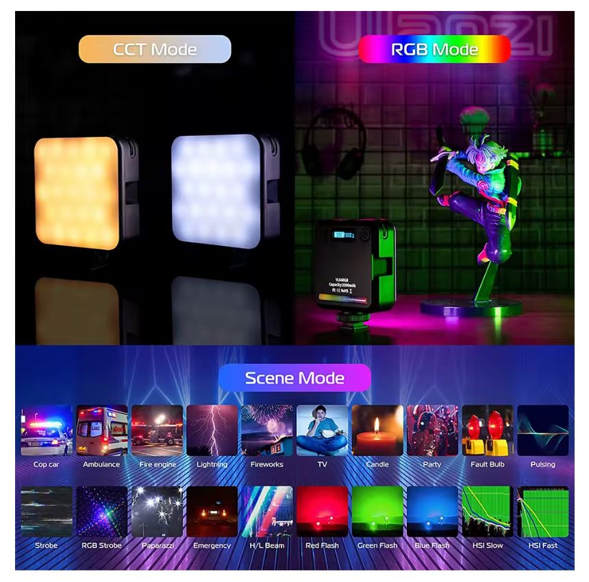 Luz LED Profesional W64 RGB
